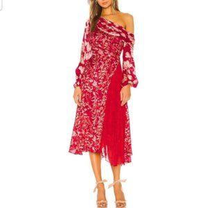 AMUR Lorraine Dress Rasberry Combo NWT